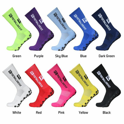 Socks Grip Anti Slip Soccer Socks Round Silicone Suction Cup Football Socks