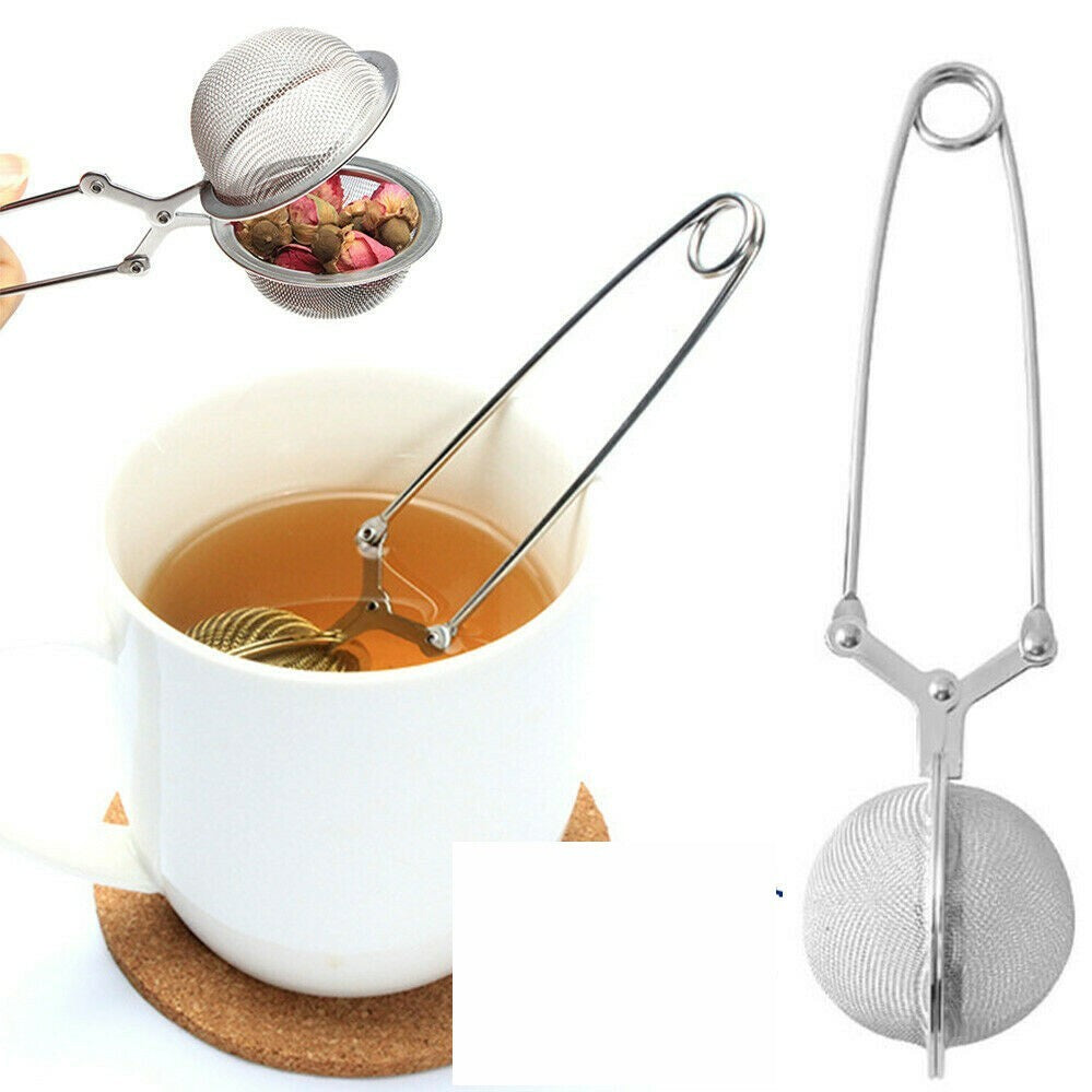2pcs Herbs Loose Strainer Tea Mesh Ball Infuser Leaf Stainless Reusable