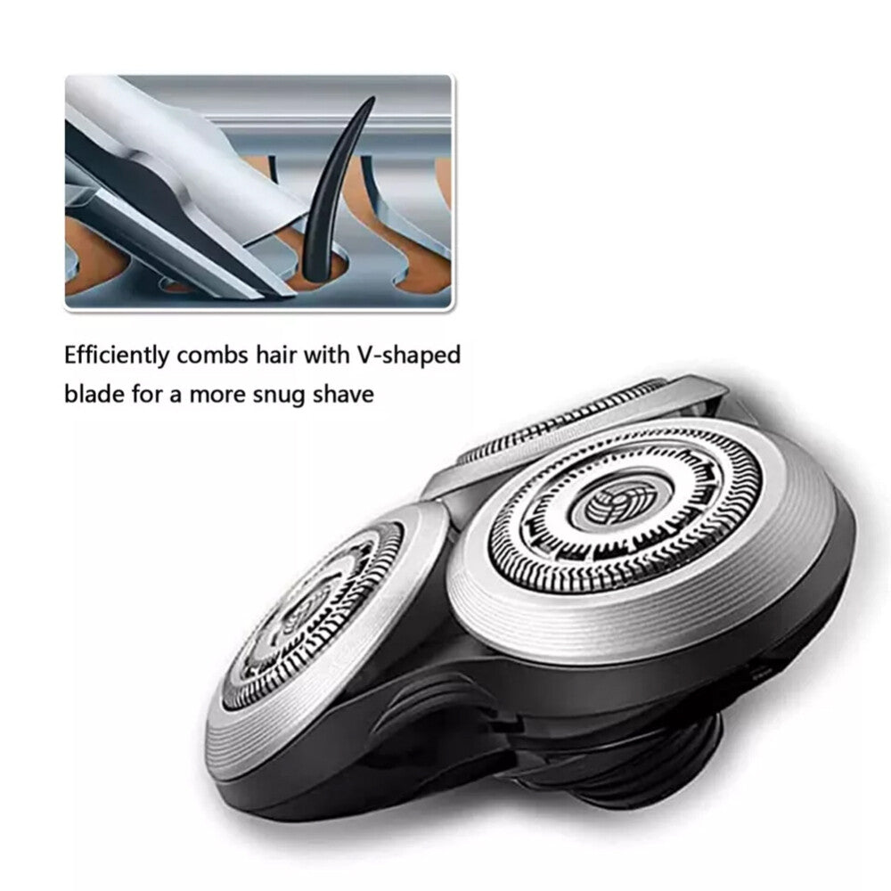 SH90 Replacement Heads (with Whole Base) Compatible with Philips Norelco Shavers Series 9000