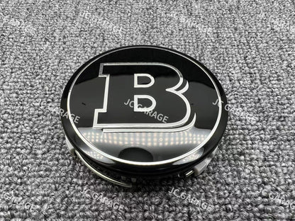 BARBUS Piano Black 75mm Wheel Center Cap Hub Cap For AMG Mercedes-Benz