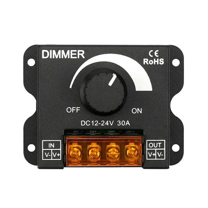 DC 12v 24v 30A Led Switch Dimmer Controller For Led Strip Light Single Colour