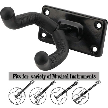 Wall Mount Guitar Hook Non-slip Ukulele Hanger Guitar Display Rack  Bass