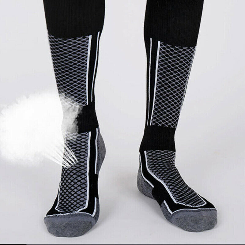 Men Women Long Warm Breathable Ski Socks Thicken Winter Sports Socks AU Stock