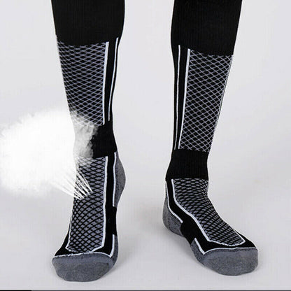 Men Women Long Warm Breathable Ski Socks Thicken Winter Sports Socks AU Stock
