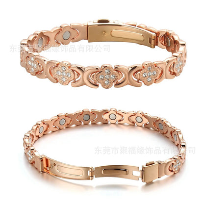 Pure Copper Clover Bio-Magnetic Bangle / Bracelet for Healing, Arthritis & Pain