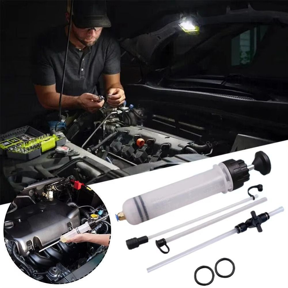 Auto Oil Change Syringe With Hose Manual Fuel Suction & Filler Fluid Oil Change