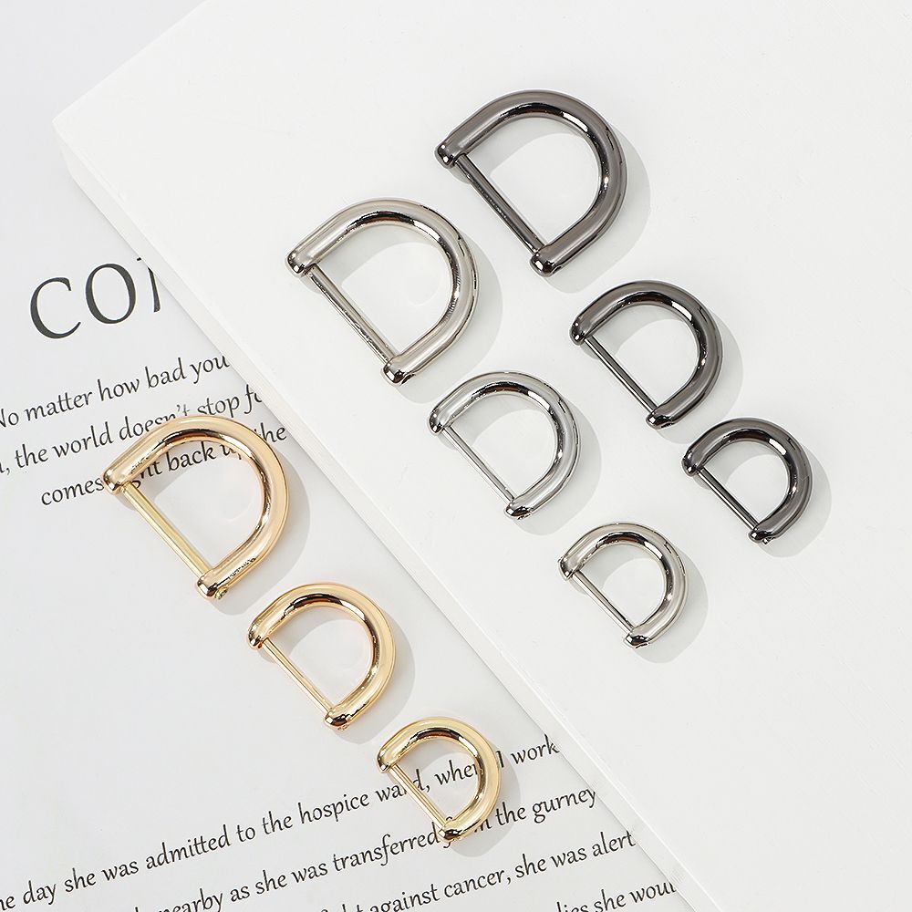 Detachable Bag Strap Accessories Open Screw D Ring Buckle Clasp Screw D Buckle