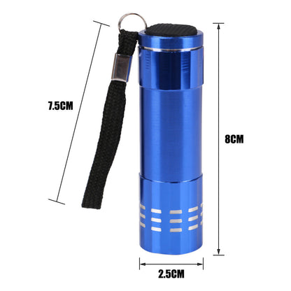 4PCS LED Mini Flashlight Ultra Bright Pocket Torch Camping Work Light Small Lamp