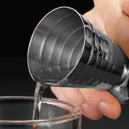 75ml Stainless Steel Cocktail Jigger Bartending Measuring CupBar Tool Dual Sided