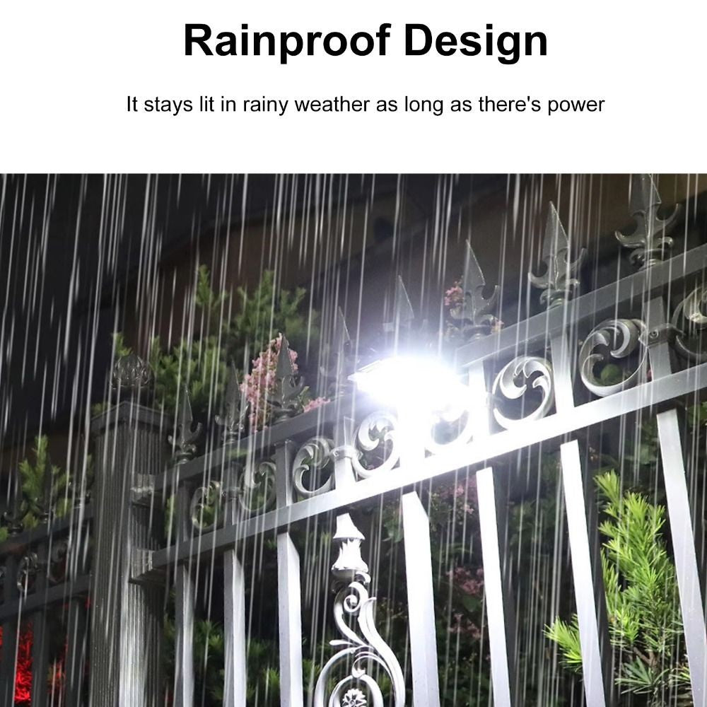 Solar Powered Clamp Light Waterproof Outdoor Use for Garden Camping Lighting