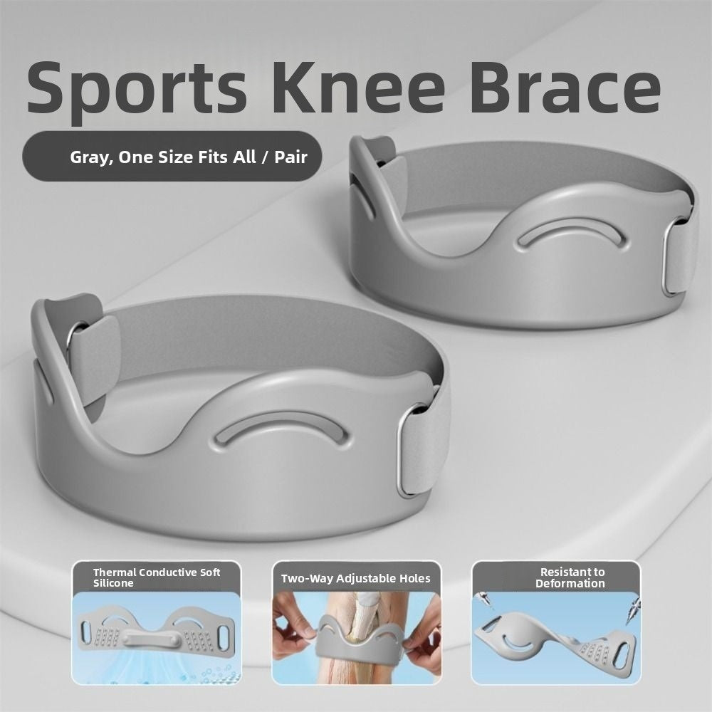 Silicone Patella Tendon Knee Straps Knee Support Knee Sports Support Band  Gym
