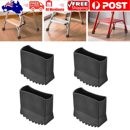 4Pcs Rubber Non Slip Ladder Feet Mat Cushion Replacement for Aluminum Ladder New