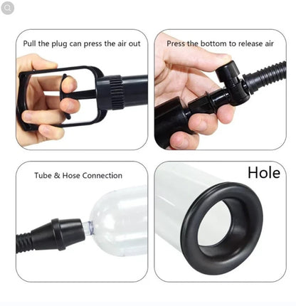Penis Pump Sleeve Enlarger Stretcher Cylinder Enlargement Vacuum Cock Extender