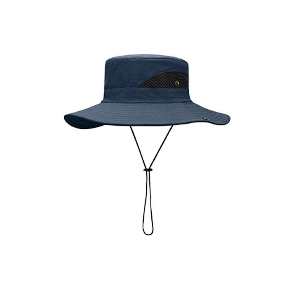 Men Wide Brim Bucket Hat UV-proof Cap Fishing Hiking Camping Beach Outdoor Sun