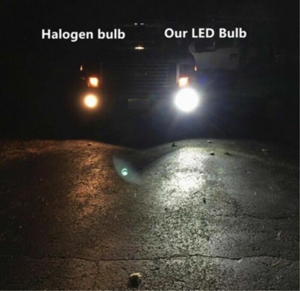 2Pc H16 H11 H9 H8 Bright 6000K White Headlight Bulb LED Kit Low Beam Fog Lights