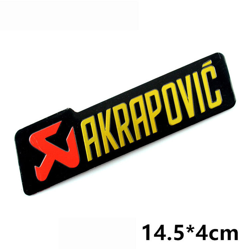 Motorcycle Assort AKRAPOVIC Aluminium Sticker Heat-resistant Exhaust Pipes Decal