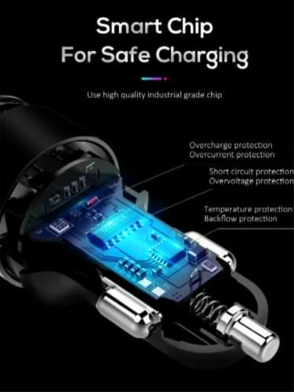 Fast Car Charger 3.1A USB Quick Charger 2 Port Qualcomm QC3.0 Lighter Socket AU