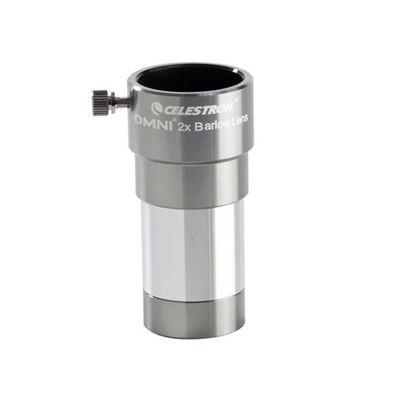 Celestron Omni 1.25" Double 2X Barlow Lens 93326 Fully Multi-Coated Less Reflect
