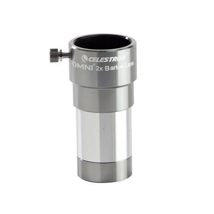 Celestron Omni 1.25" Double 2X Barlow Lens 93326 Fully Multi-Coated Less Reflect