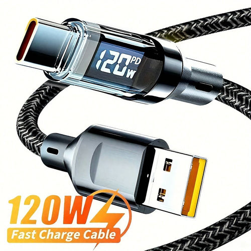 Fast Charging USB To Type-C Cable Compatible with Huawei / Xiaomi / Samsung / Vivo