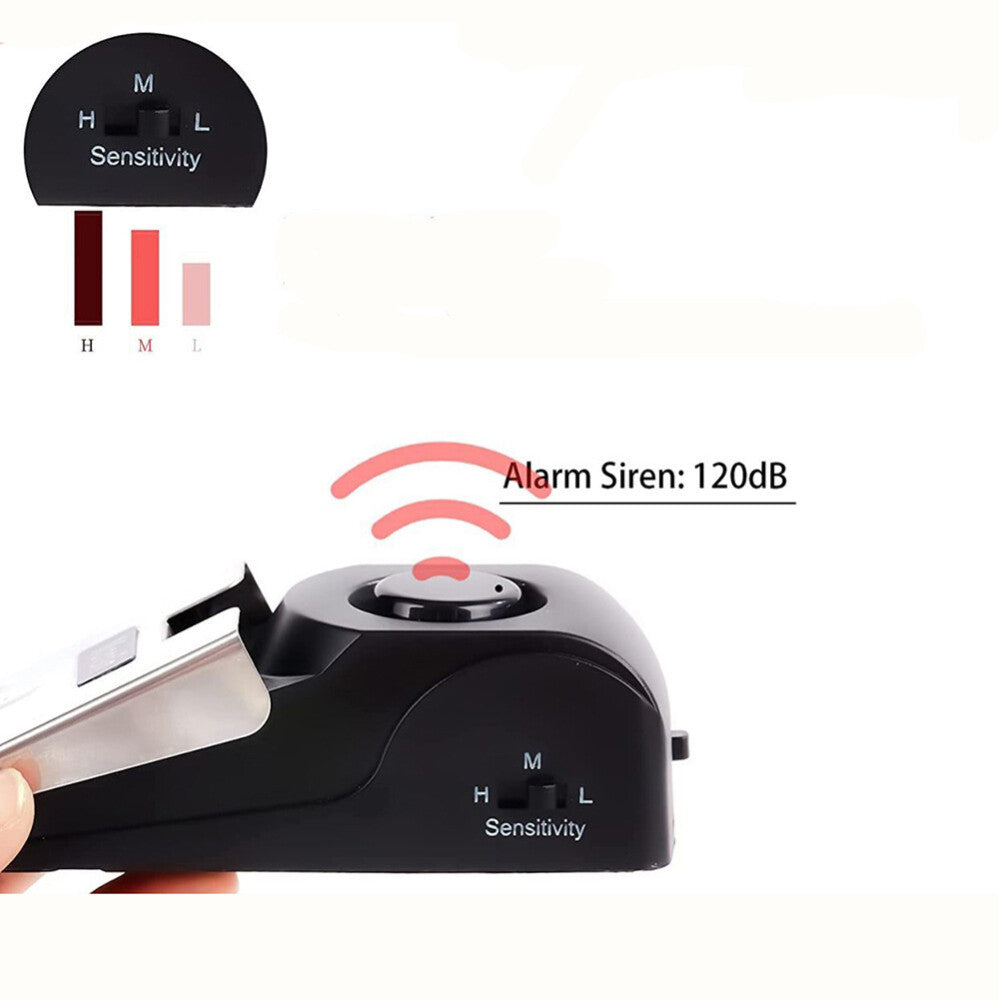 1-4PCS Door Stop Alarm Wireless Home Travel Security Portable Safety Wedge Alert