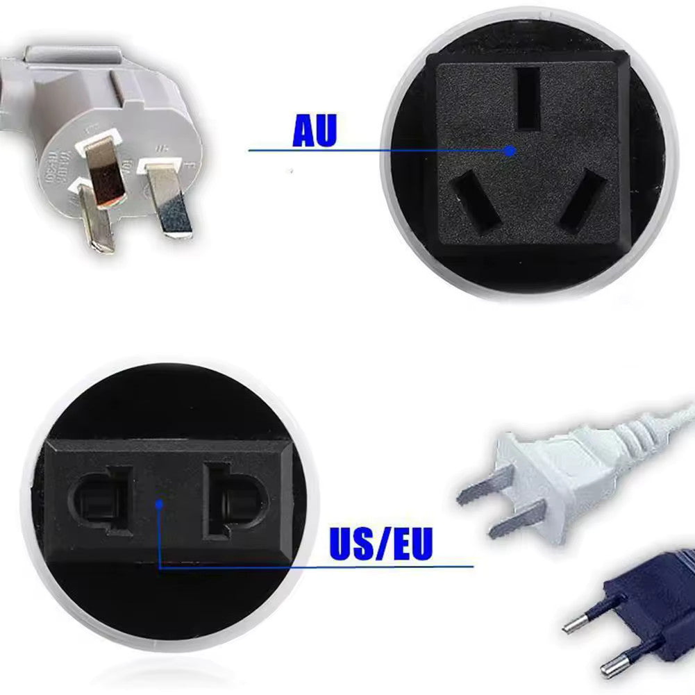 Light Bulb Socket to AU Power Outlet Adapter E27 B22 E14 Plug Garage Shed AU