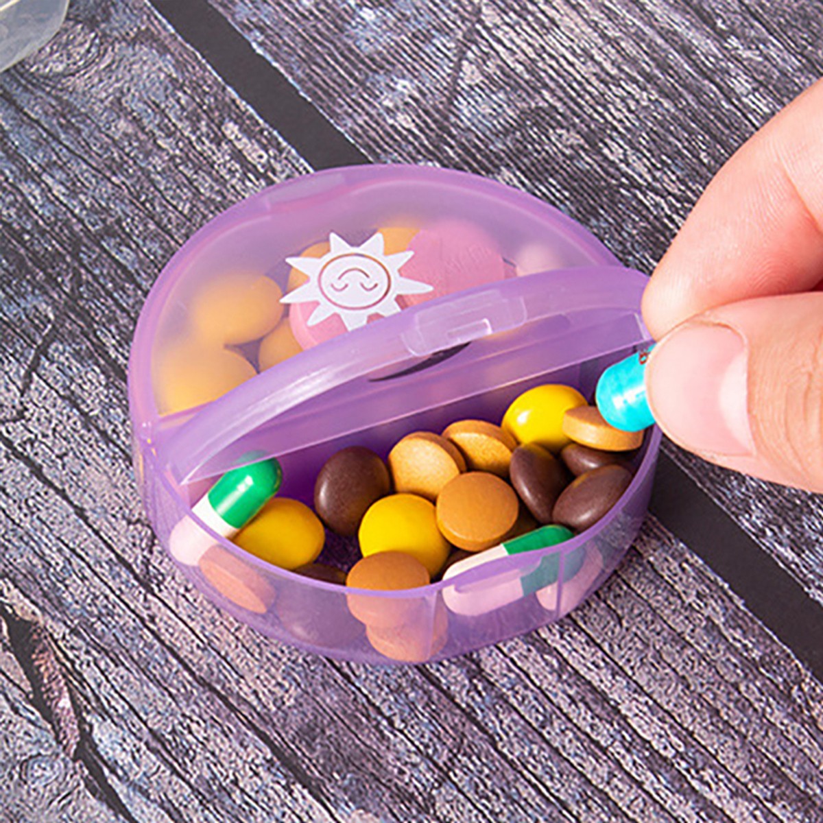 7 Day Medicine Tablet Organizer Container Pill Box Weekly Dispenser Storage AU