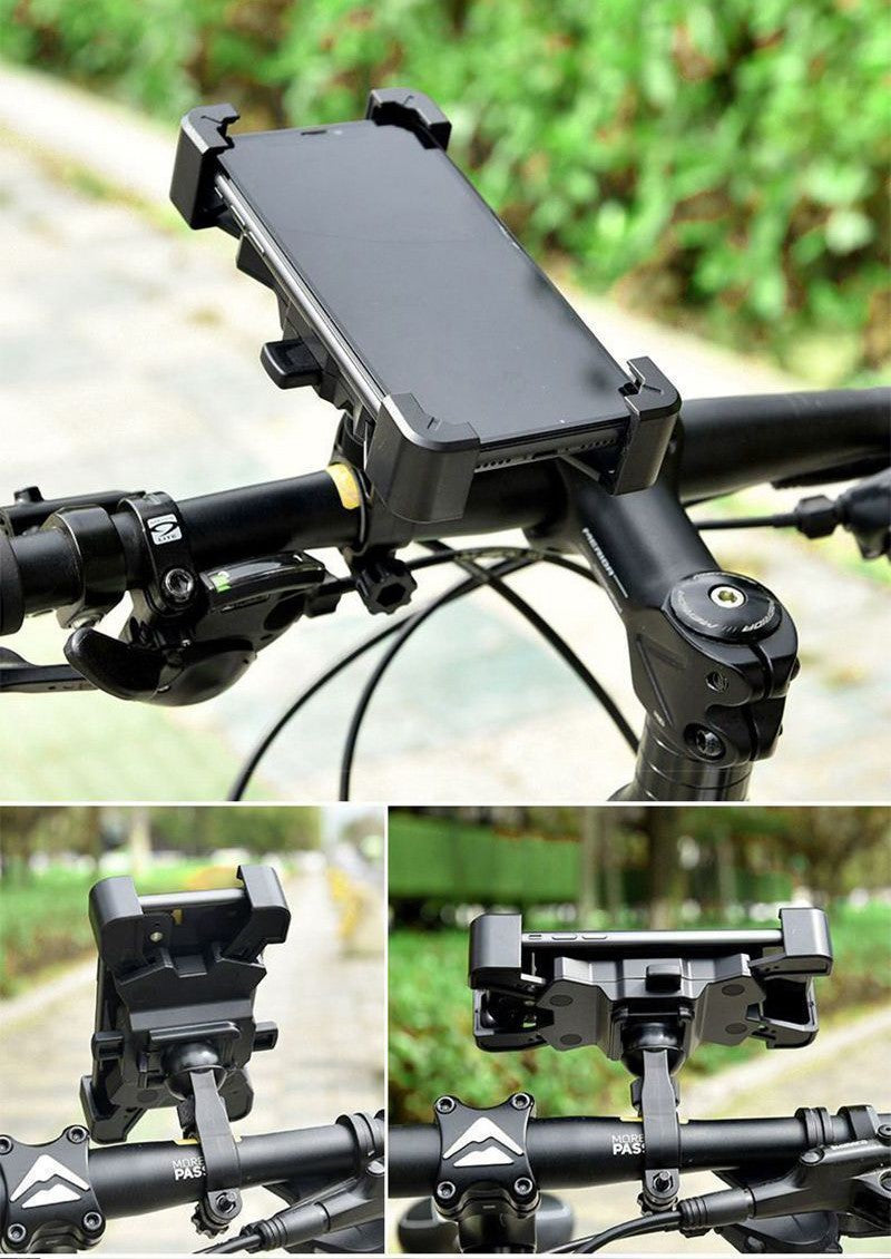 360° Rotation Mobile Phone Holder Handlebar Mount For Motorcycle Bicycle Bike
