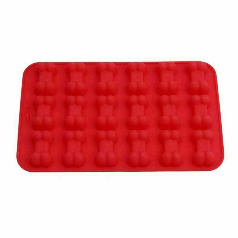 Puppy Bone Silicone Baking Pan Mold Ice Tray Dog Treat Cookie Non Stick Mould AU