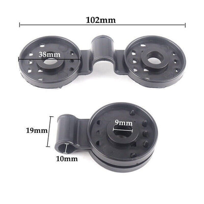 UP 100X Shade Cloth Plastic Clips Round Plastic Black Clips for Sun Shade Net AU