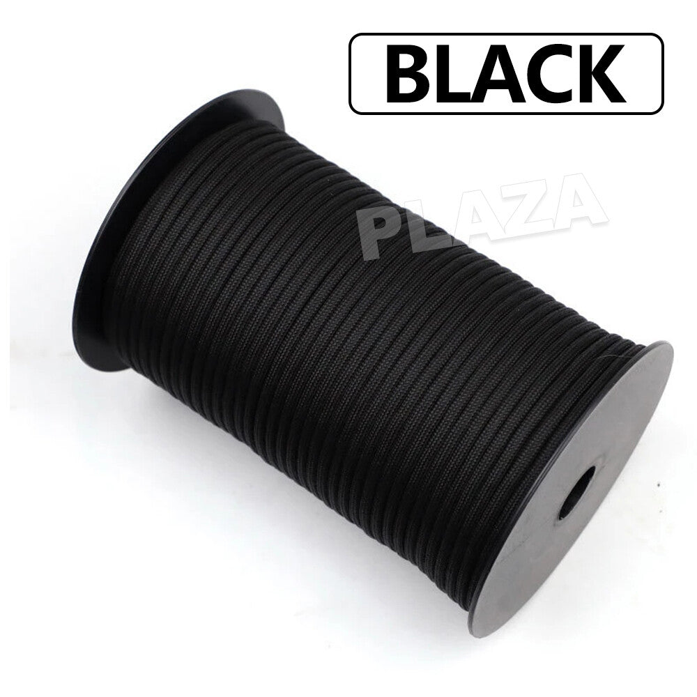 100/50M 550 Military Standard 9-Core Paracord Rope 4mm Outdoor Parachute Cord Survival Umbrella Tent Lanyard Strap Clothesline
