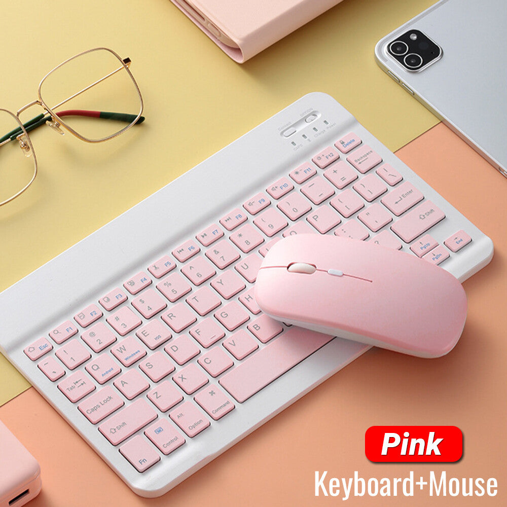 Wireless Bluetooth Keyboard Mouse Compatible with iPad Tablet Laptop Smart Phone Replacement