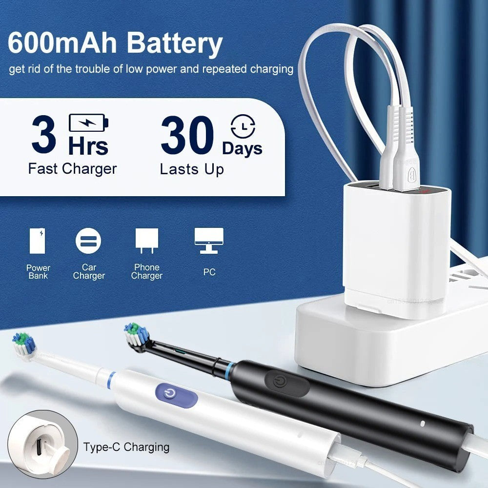 Deep Vitality Precision Clean Rechargeable Electric Toothbrush Timer Travel AU