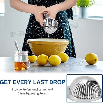 Stainless Steel Manual Hand Press Lemon Squeezer Fruit Orange Citrus Juice AU