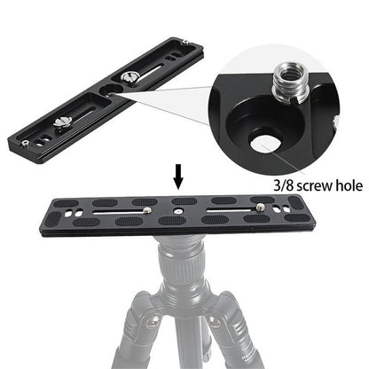 Universal Aluminum Alloy Quick Release Plate Tripod Mount Adapter with 1/4 Screw