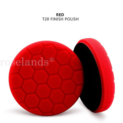 5pc/set 5"(125mm)/6"(150mm) Hex Logic Sponge Buffing Polishing Pads for Polisher