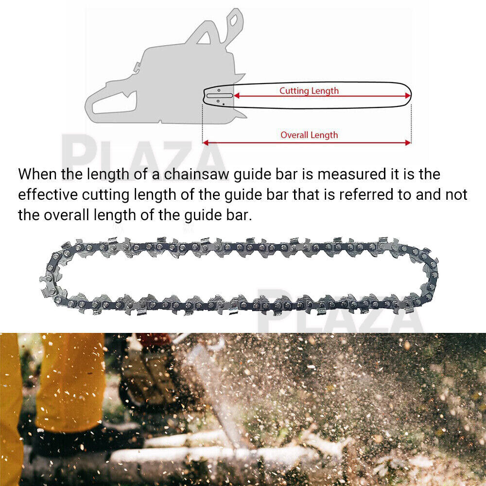 3PCS Chainsaw Chain Blade Saw Chains Semi Chisel  12" 14" 16" 18" 20 Inch