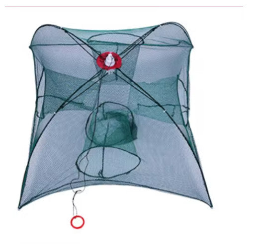 Fishing Net Fish Crab Yabbie Minnow Crawfish Shrimp Cage Net Foldable Fishing