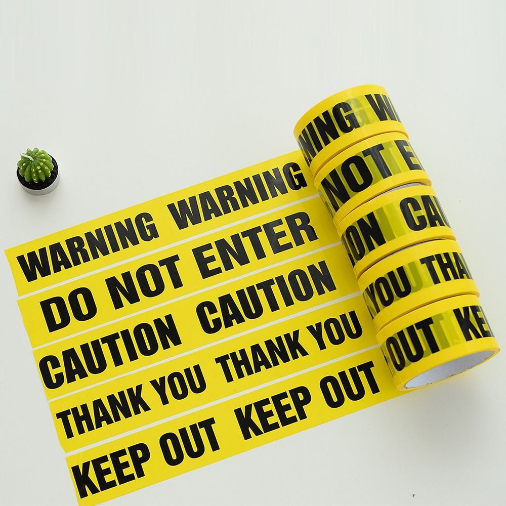 Yellow Tape Caution Signs Adhesive Tape Danger Identification Tape  Universal