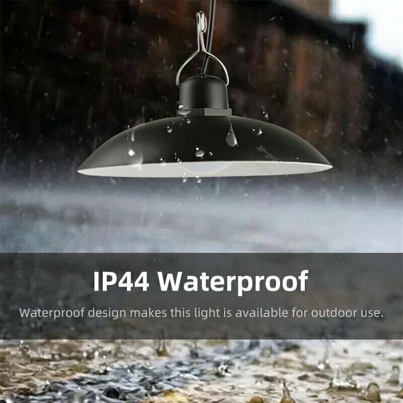 Solar LED Light Hanging Pendant Indoor Outdoor Garden Yard Tent Shed Lamp Remote