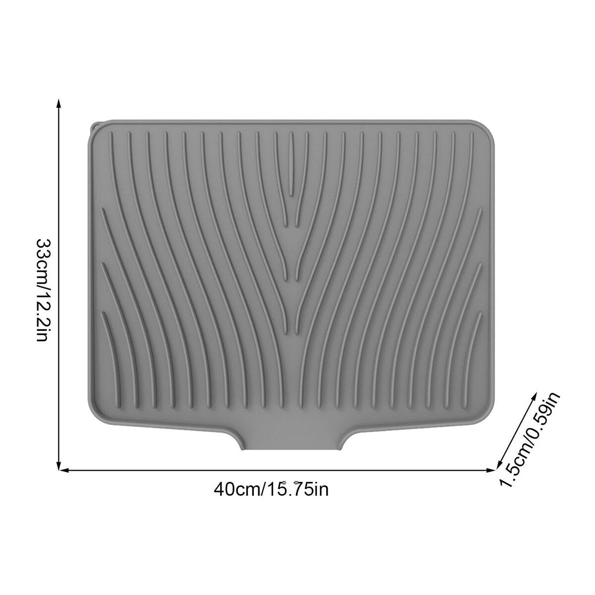 Silicone Sink Drying Mat Heat Resistant Kitchen Rectangle Non Slip Dish Drainer