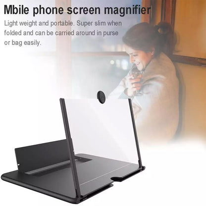 10Inch Folding Amplifier Stand Screen Magnifier 3D Adjustable Mobile Phone HD