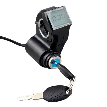 Bicycle With Key Battery Level Display E-Bike Thumb Throttle Power Switch Lock