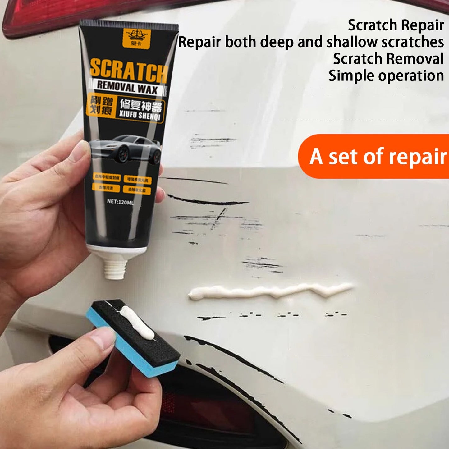 120ml Car Scratch Remover Deep Scratches Paint Restorer Auto Repair Wax
