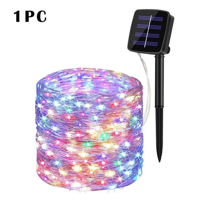 Solar Fairy String Lights 50/100/200/300 LED Outdoor Garden Christmas Party Deco