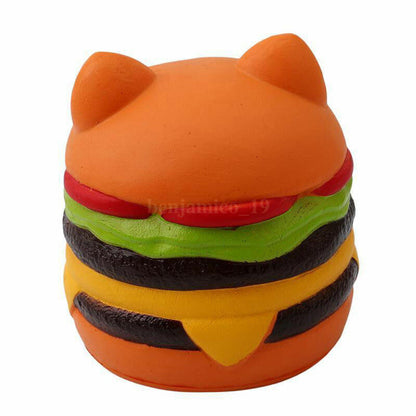 Toy Stress Cat Burger Relief Slow Rising Simulation Scented Squeeze Food Jumbo