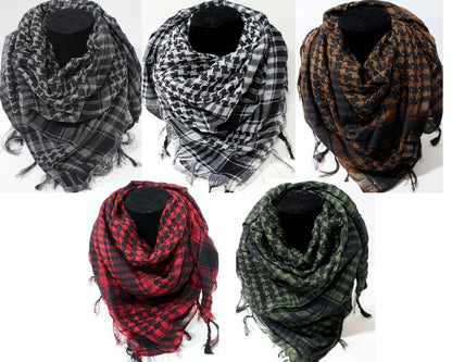 Army Military Tactical Unisex Arab Shemagh KeffIyeh Shawl tuch Scarf Check Wrap