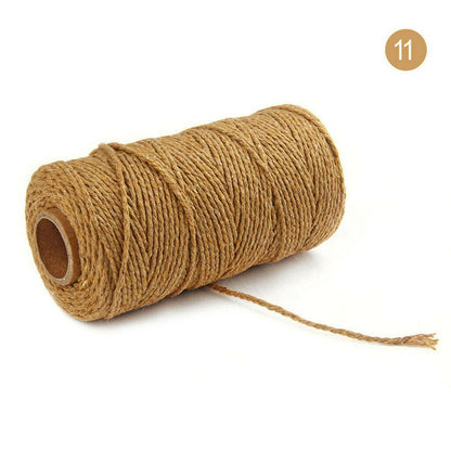 91.5M Yards Cotton Yarn Macrame Rope Twisted Soft Cotton Twine String Cord