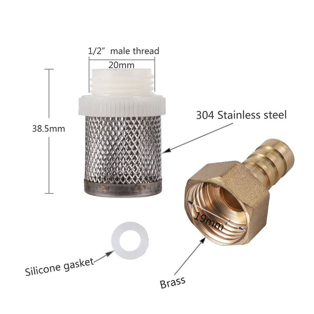 1Pcs Brass Strainer Hose Filter 6-19mm 1/2" Mesh Filter New Filtering Net