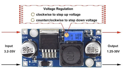 LM2596 DC-DC Adjustable Voltage Buck/Step-Down Converter Module Regulator AU